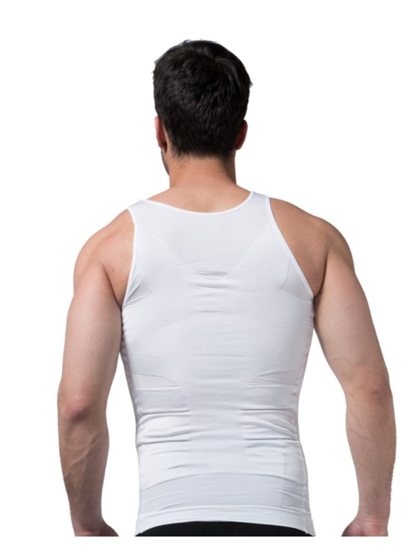 مشد رجالي ضاغط لتنحيف و شد منطقة البطن واخفاء التثدي لدى الرجال مجموعة من 2 قطع - Image 5